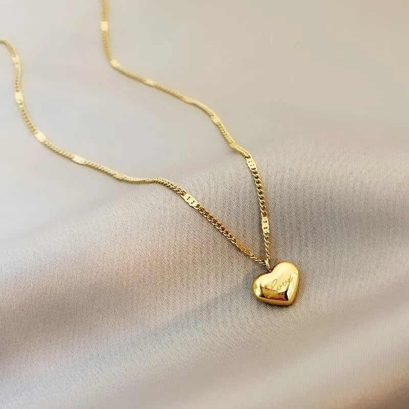 Love Heart Pendant Necklace