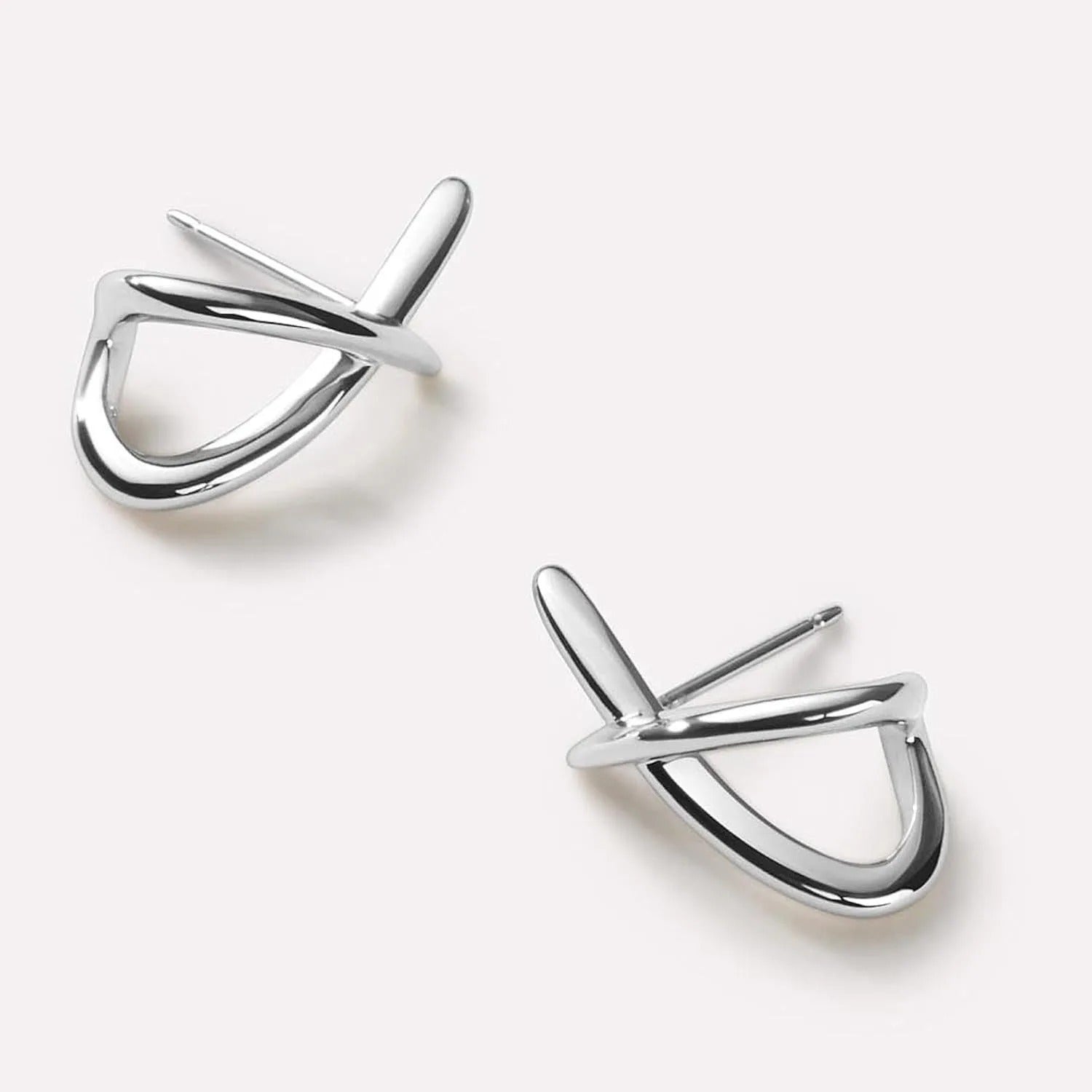 Modern Crossover Minimalist Earrings