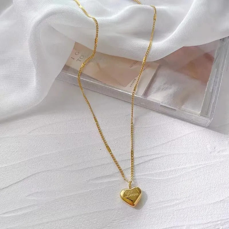 Love Heart Pendant Necklace
