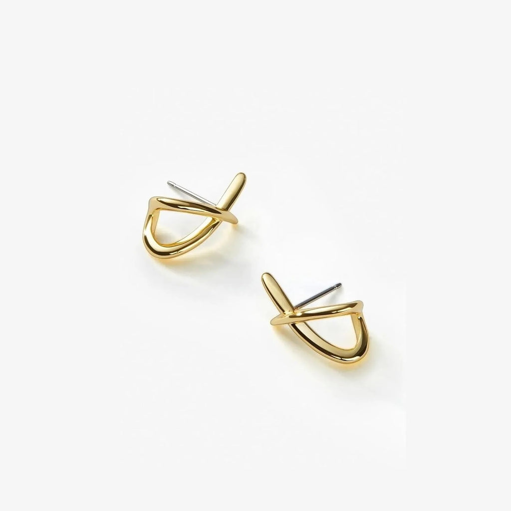 Modern Crossover Minimalist Earrings